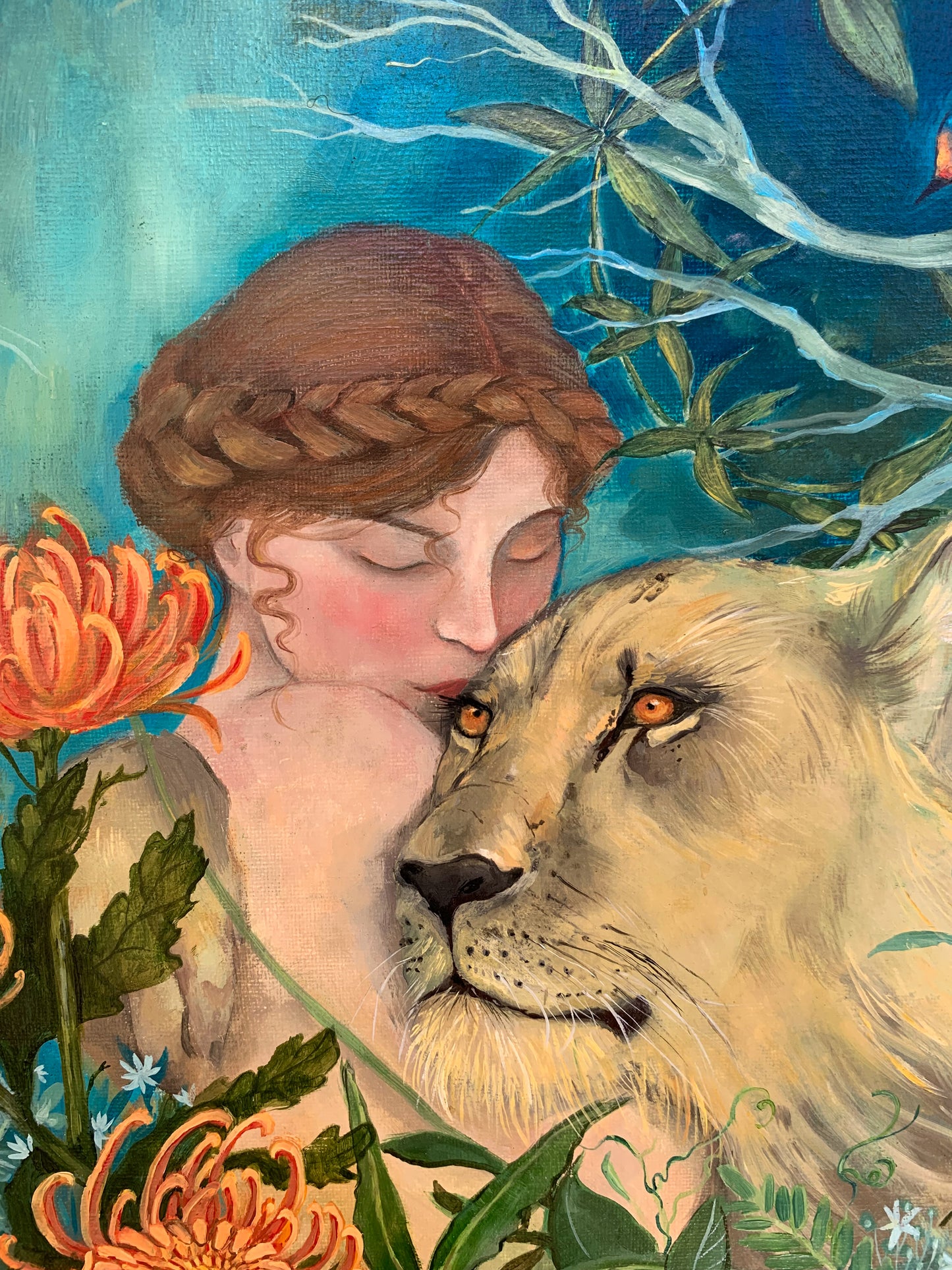 Amira and the lion
