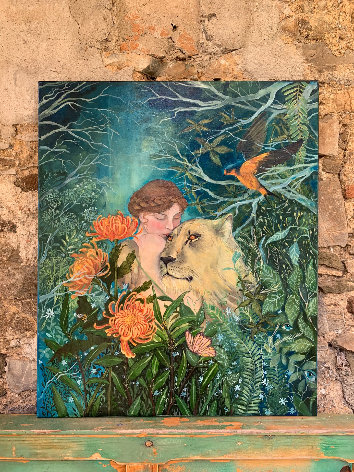 Amira and the lion
