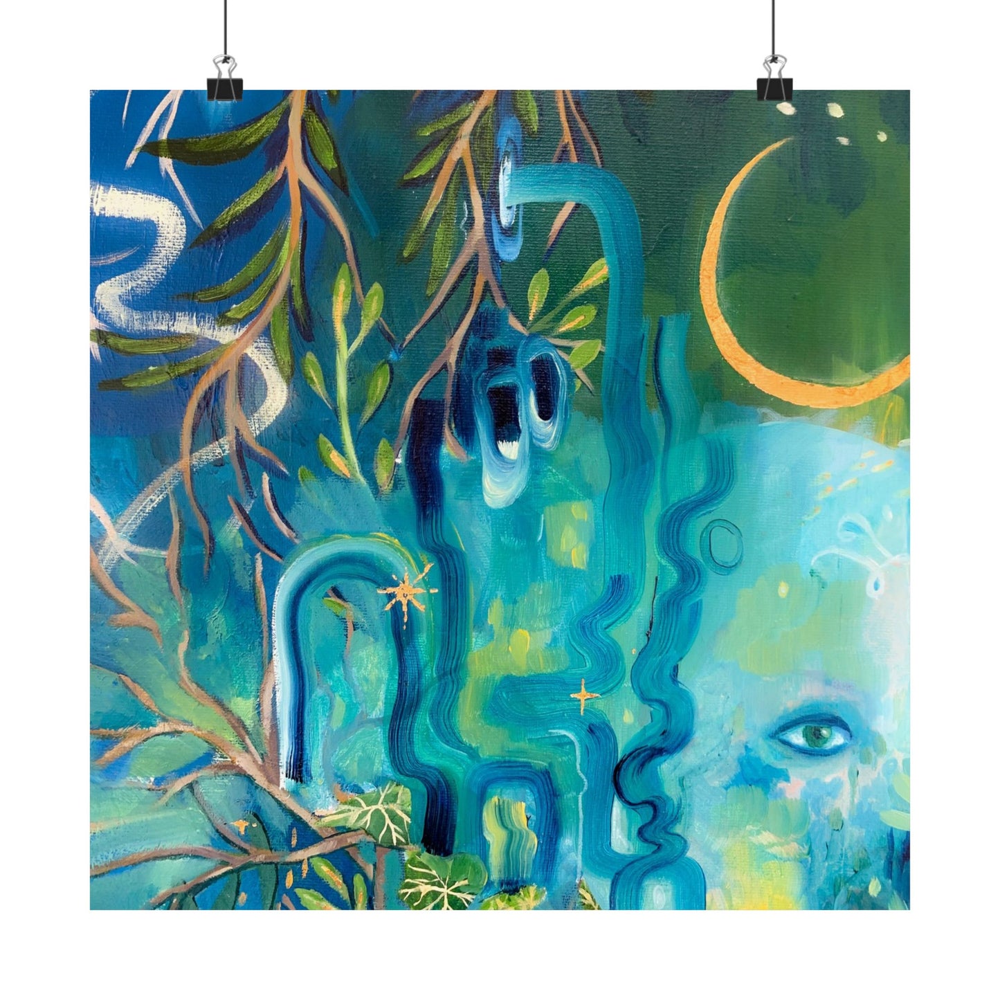 Vibrant Wall Art Poster, Nature-Inspired Home Decor, Bohemian Art for Living Room, Aesthetic Gift for Art Lovers, Gallery Wall Print