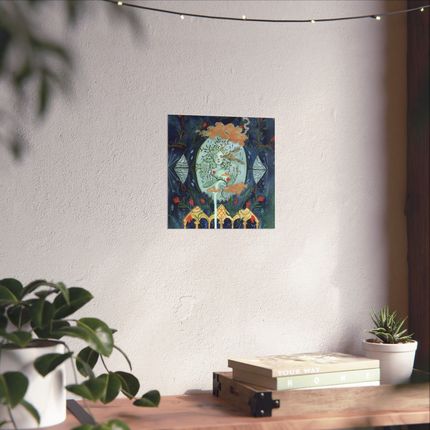 Enchanting Matte Vertical Posters, Boho Wall Art, Mystical Decor, Gift for Art Lovers, Home Aesthetics, Retro Witchy Decor