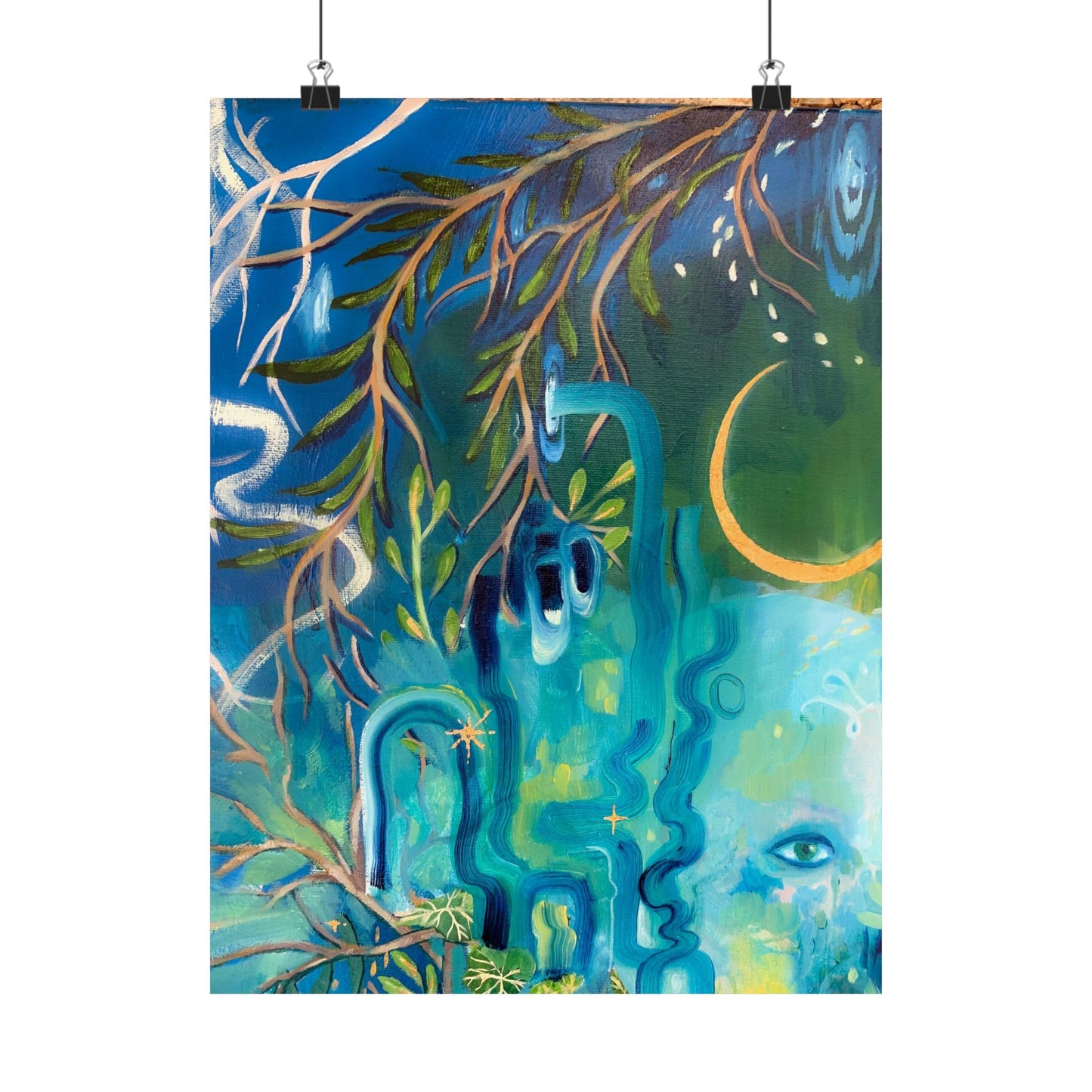 Vibrant Wall Art Poster, Nature-Inspired Home Decor, Bohemian Art for Living Room, Aesthetic Gift for Art Lovers, Gallery Wall Print