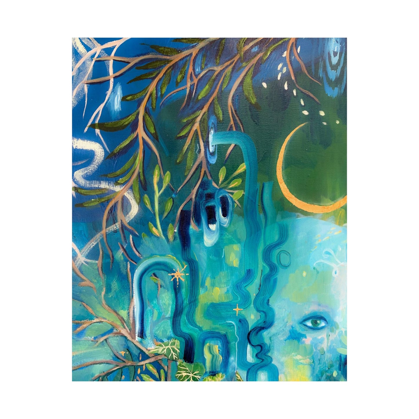 Vibrant Wall Art Poster, Nature-Inspired Home Decor, Bohemian Art for Living Room, Aesthetic Gift for Art Lovers, Gallery Wall Print