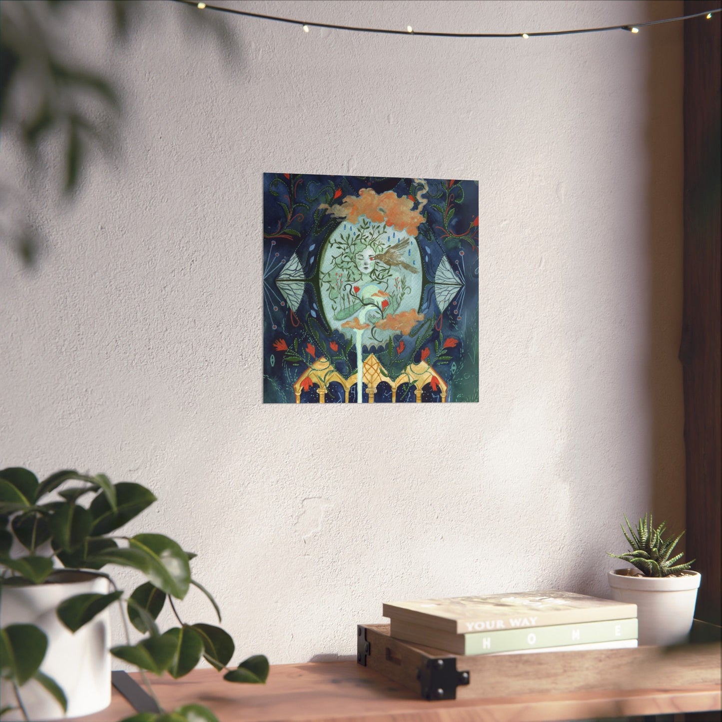 Enchanting Matte Vertical Posters, Boho Wall Art, Mystical Decor, Gift for Art Lovers, Home Aesthetics, Retro Witchy Decor