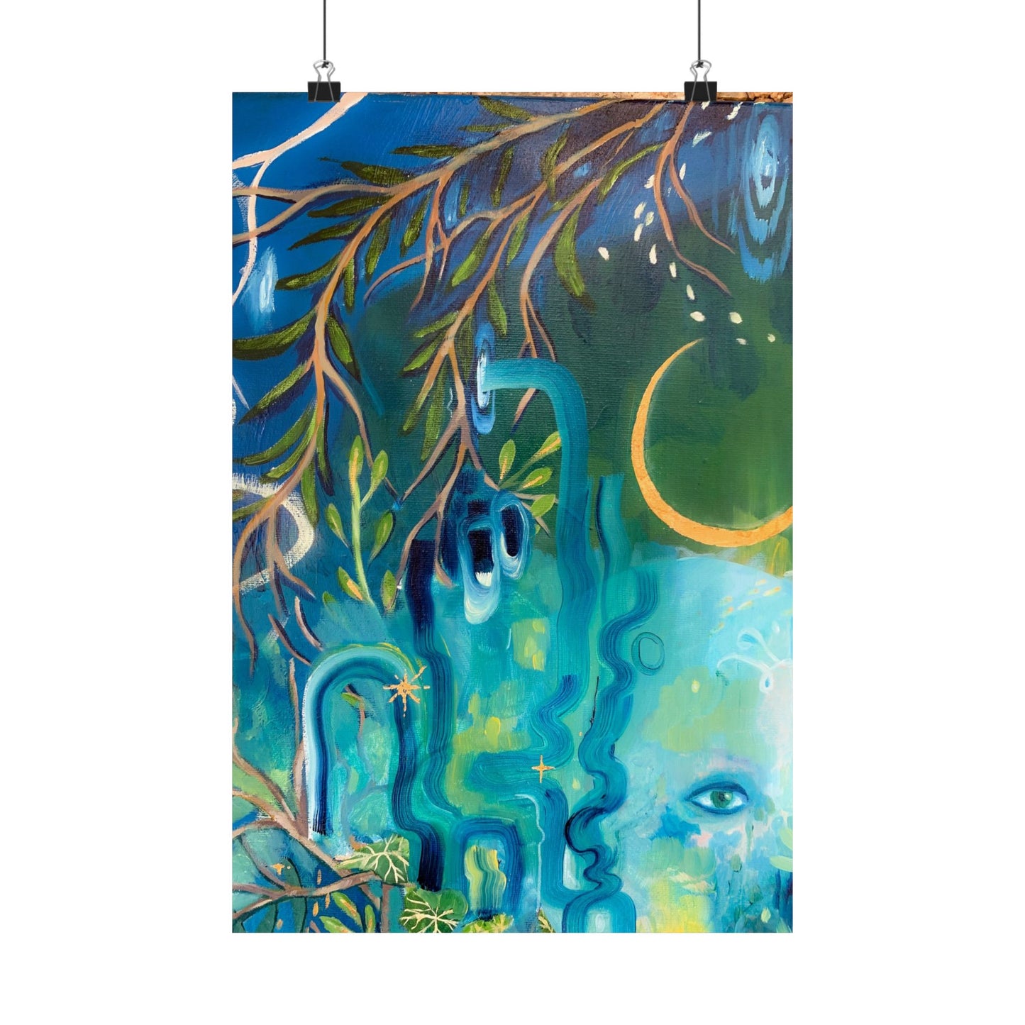 Vibrant Wall Art Poster, Nature-Inspired Home Decor, Bohemian Art for Living Room, Aesthetic Gift for Art Lovers, Gallery Wall Print