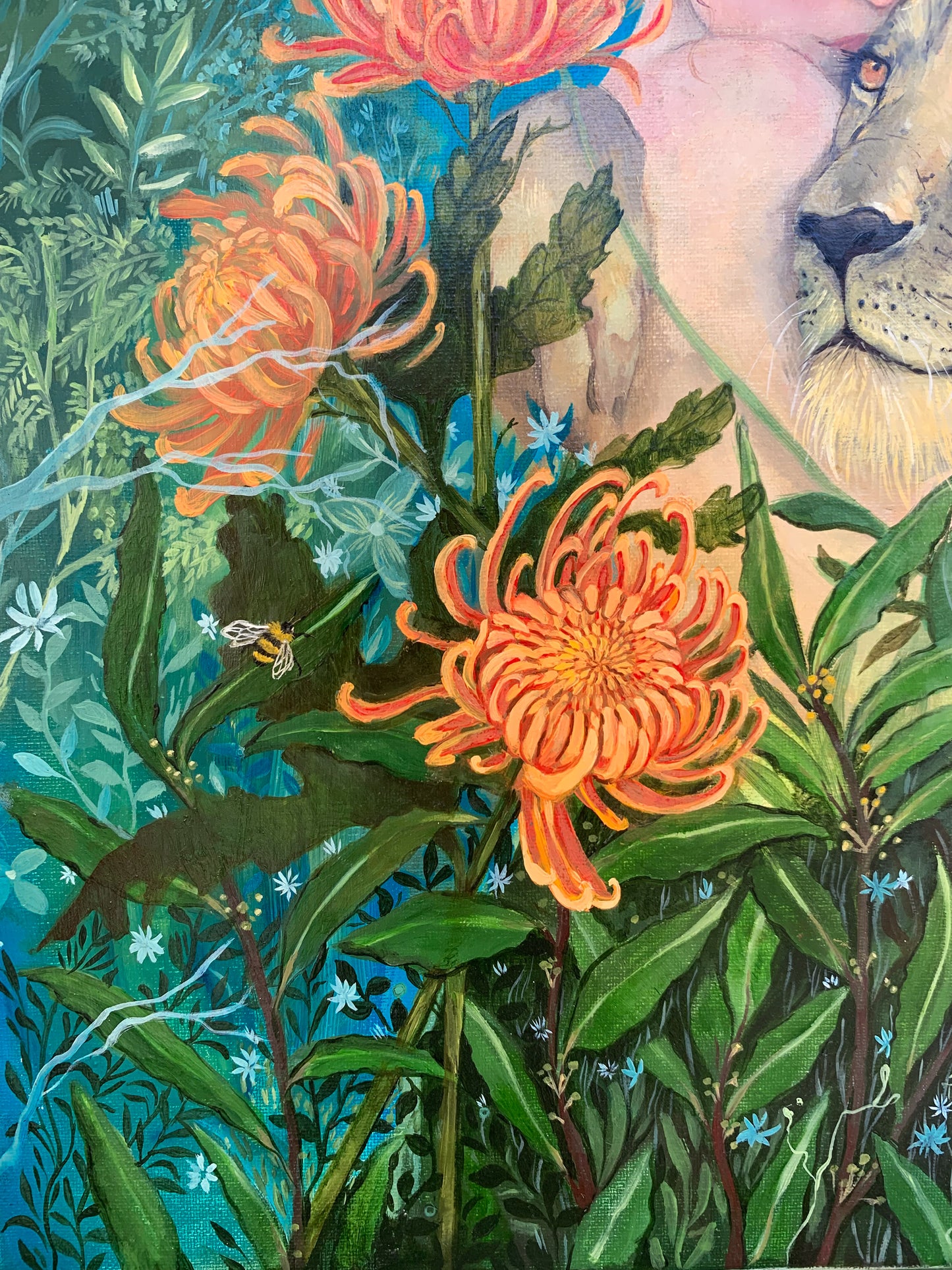 Amira and the lion