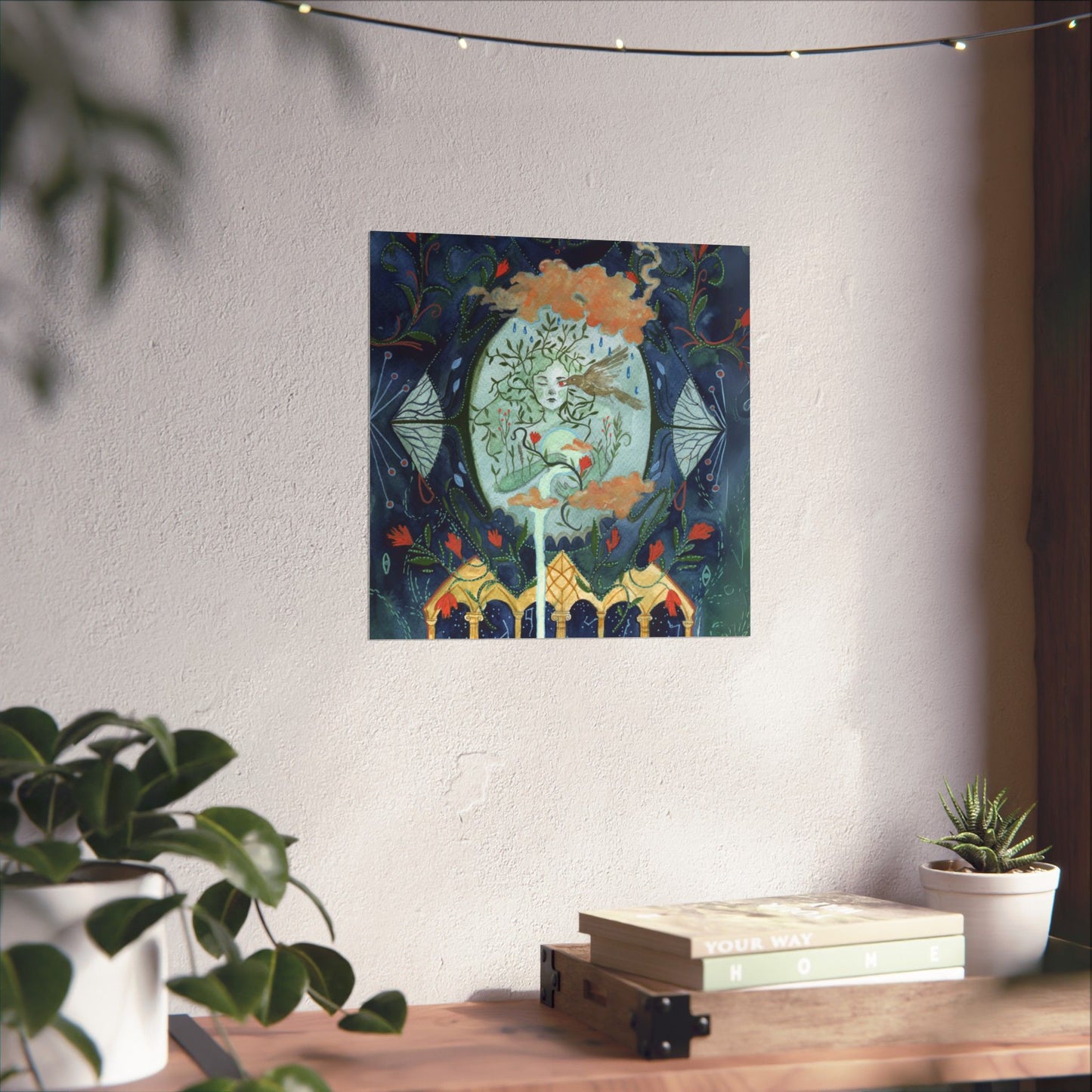 Enchanting Matte Vertical Posters, Boho Wall Art, Mystical Decor, Gift for Art Lovers, Home Aesthetics, Retro Witchy Decor
