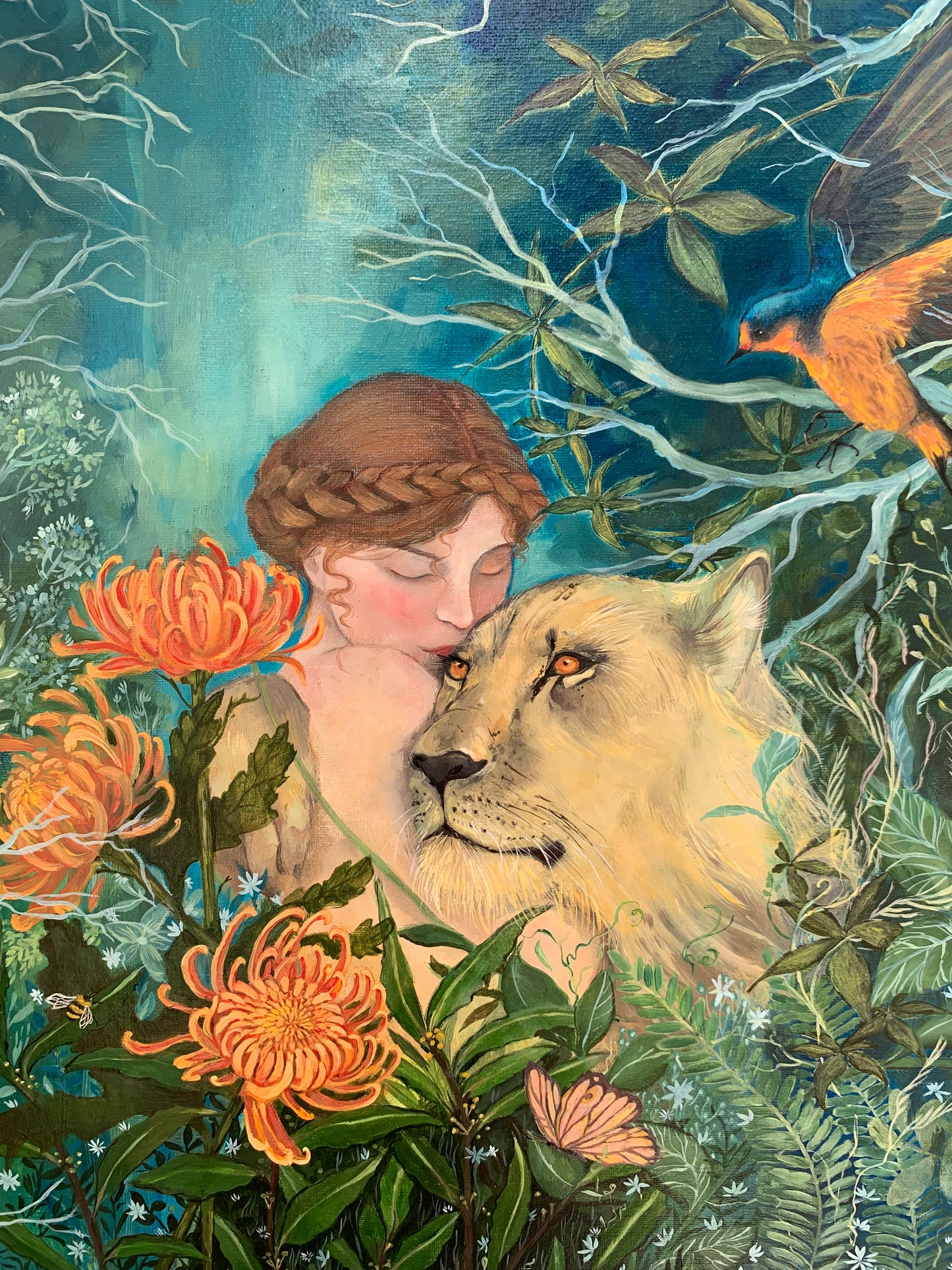 Amira and the lion