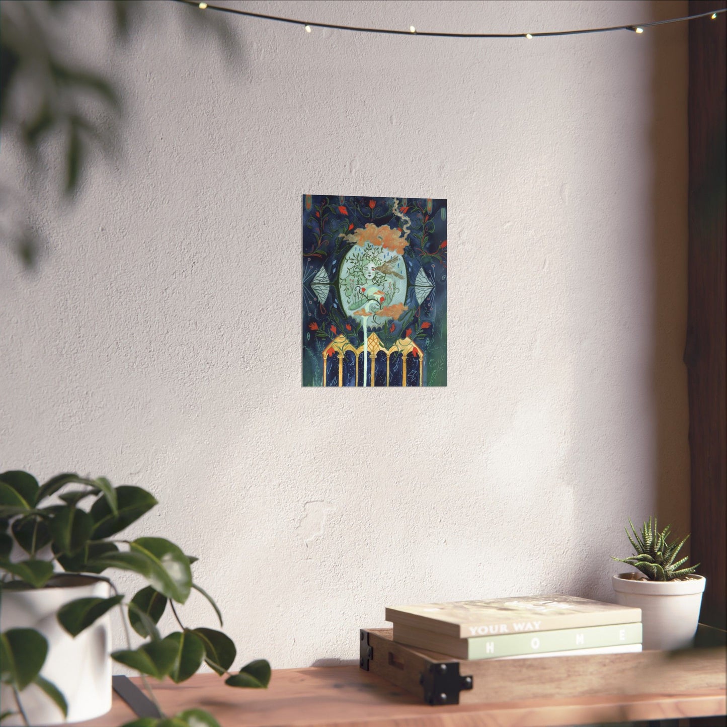 Enchanting Matte Vertical Posters, Boho Wall Art, Mystical Decor, Gift for Art Lovers, Home Aesthetics, Retro Witchy Decor