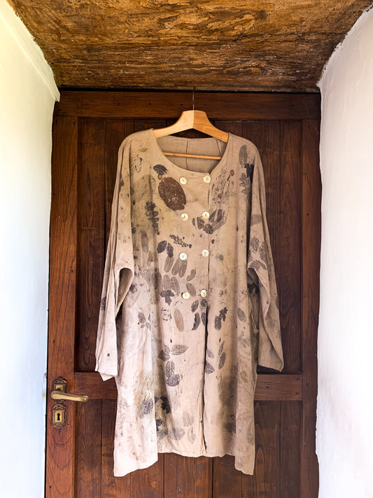 Linen cottagecore dress