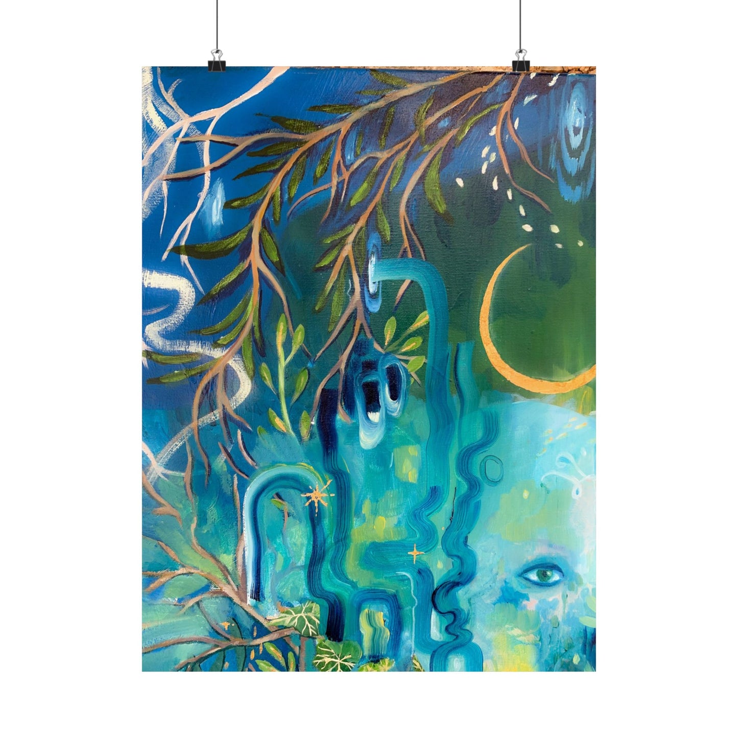 Vibrant Wall Art Poster, Nature-Inspired Home Decor, Bohemian Art for Living Room, Aesthetic Gift for Art Lovers, Gallery Wall Print